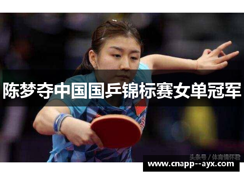 陈梦夺中国国乒锦标赛女单冠军 陈梦夺中国国乒锦标赛女单冠军